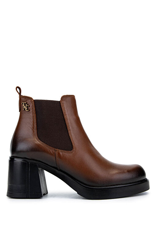 Tamer Tanca Kadın Hakiki Deri Taba Deri Casual Bot - Görsel 2