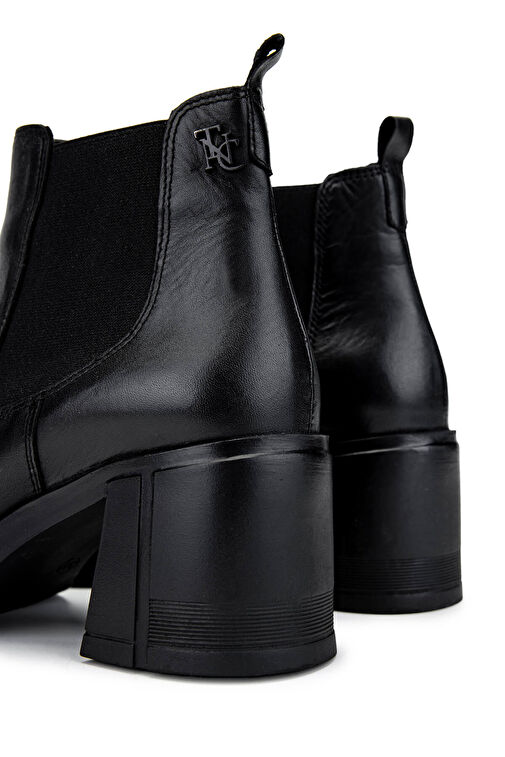 Tamer Tanca Kadın Hakiki Deri Siyah Deri Casual Bot - Görsel 6