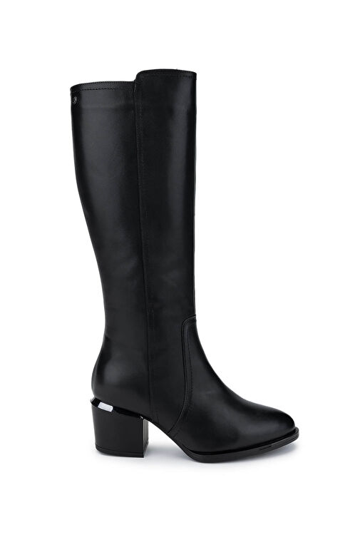 Tamer Tanca Kadın Hakiki Deri Siyah Analin Casual Çizme - Görsel 2