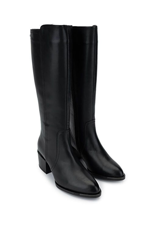 Tamer Tanca Kadın Hakiki Deri Siyah Analin Casual Çizme - Görsel 3