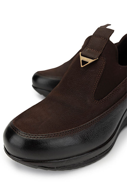 Tamer Tanca Kadın Hakiki Deri Kahverengi Nubuk Casual Ayakkabı - Görsel 4