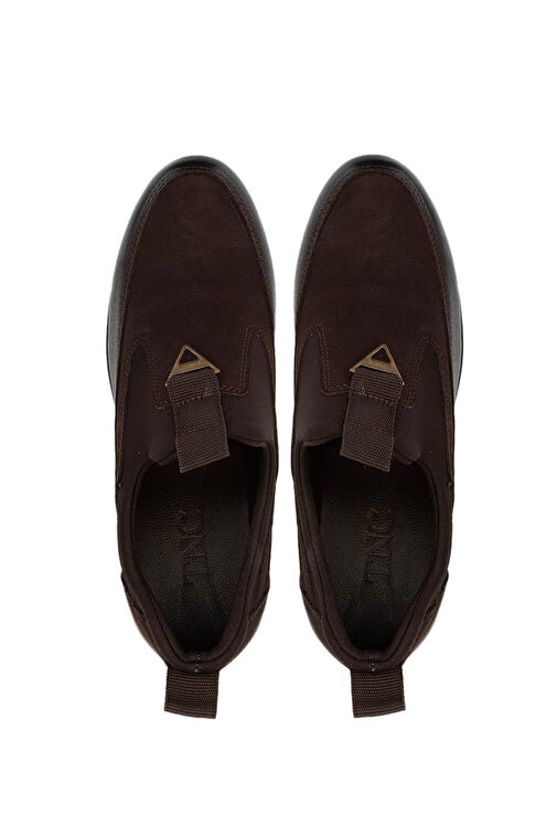 Tamer Tanca Kadın Hakiki Deri Kahverengi Nubuk Casual Ayakkabı - Görsel 6