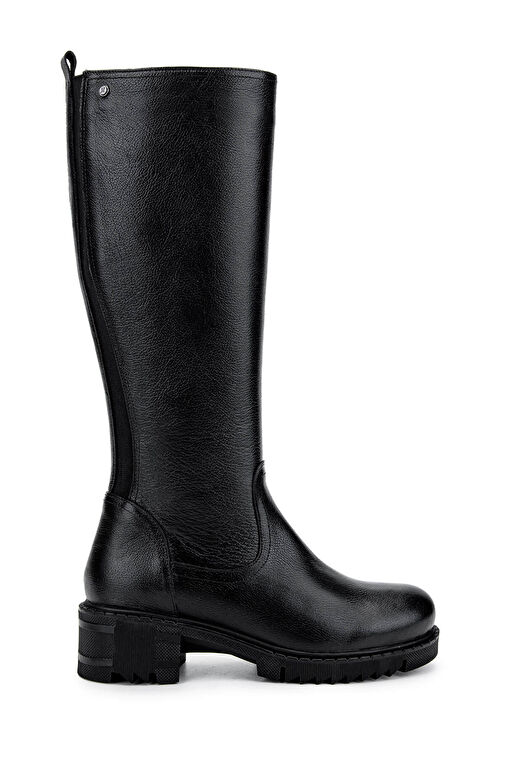 Tamer Tanca Kadın Hakiki Deri Siyah Casual Çizme - Görsel 2