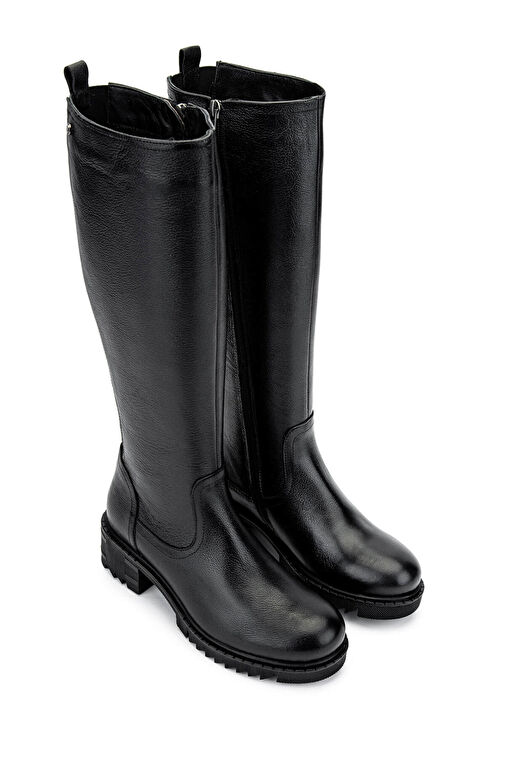 Tamer Tanca Kadın Hakiki Deri Siyah Casual Çizme - Görsel 3