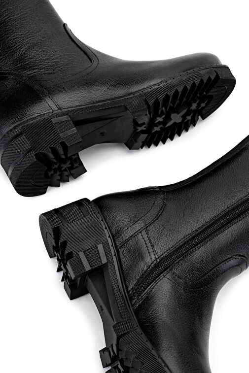 Tamer Tanca Kadın Hakiki Deri Siyah Casual Çizme - Görsel 6
