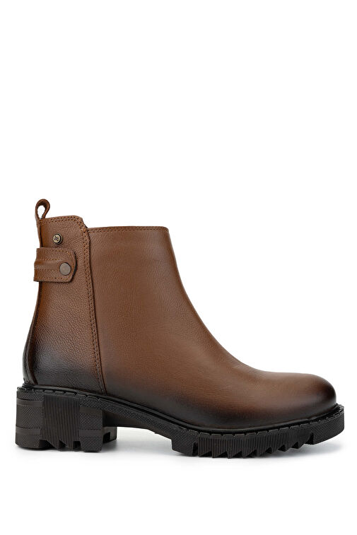 Tamer Tanca Kadın Hakiki Deri Taba Casual Bot - Görsel 2