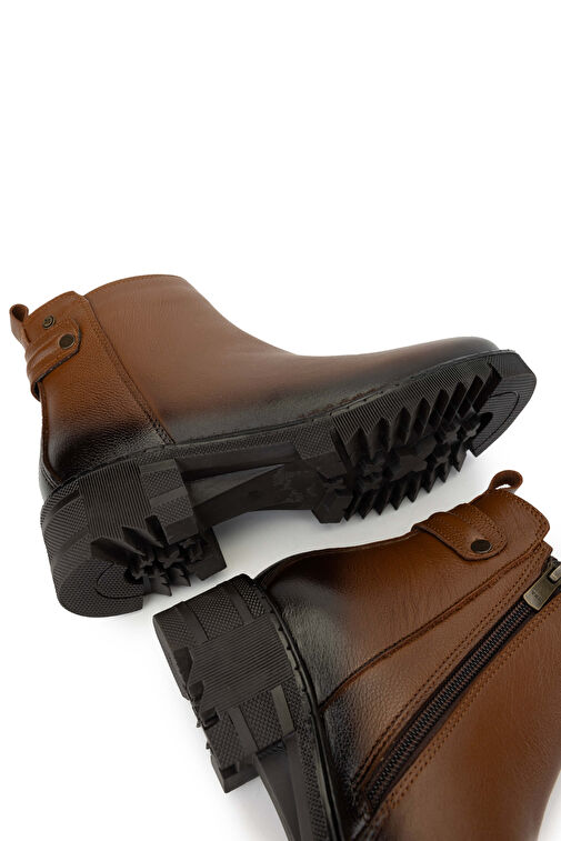 Tamer Tanca Kadın Hakiki Deri Taba Casual Bot - Görsel 6