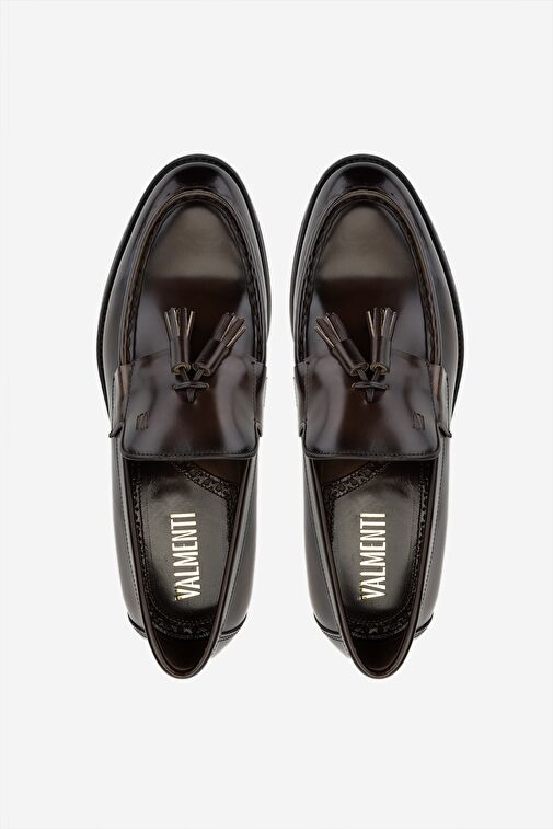 Valmenti Erkek Hakiki Deri Kahverengi Loafer Ayakkabı - Görsel 6
