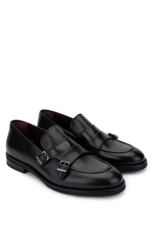 Tamer Tanca Erkek Hakiki Deri Siyah Loafer Ayakkabı - Görsel 3