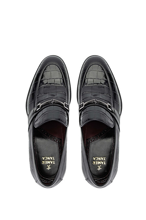 Tamer Tanca Siyah Erkek Deri Loafer 342 8999 ERK AYK SK24-25 - Görsel 6