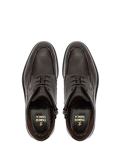 Tamer Tanca Erkek Hakiki Deri Kahverengi Klasik Bot - Görsel 6