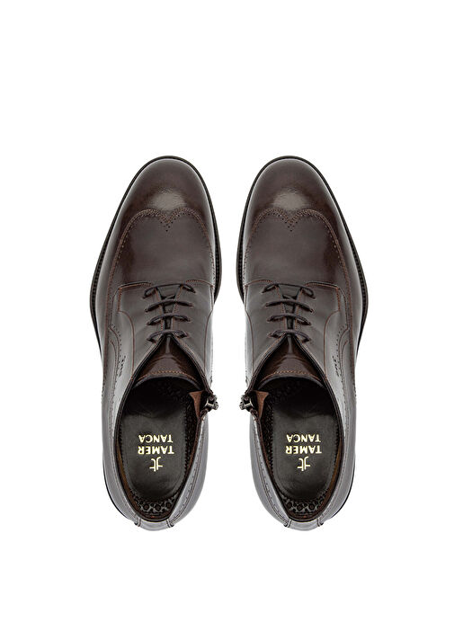 Tamer Tanca Erkek Hakiki Deri Kahverengi Klasik Bot - Görsel 6