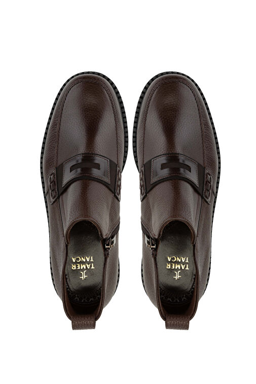 Tamer Tanca Erkek Hakiki Deri Kahverengi Klasik Bot - Görsel 7