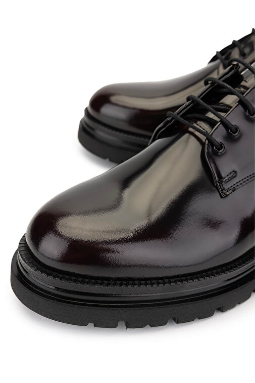 Tamer Tanca Erkek Hakiki Deri Bordo Casual Ayakkabı - Görsel 4