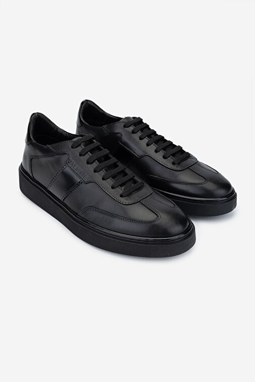 Valmenti Beyaz-Siyah Erkek Deri Sneaker 698 1147-1 ERK AYK SK24-25 - Görsel 3