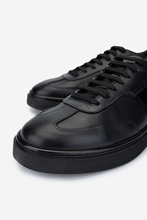 Valmenti Beyaz-Siyah Erkek Deri Sneaker 698 1147-1 ERK AYK SK24-25 - Görsel 5