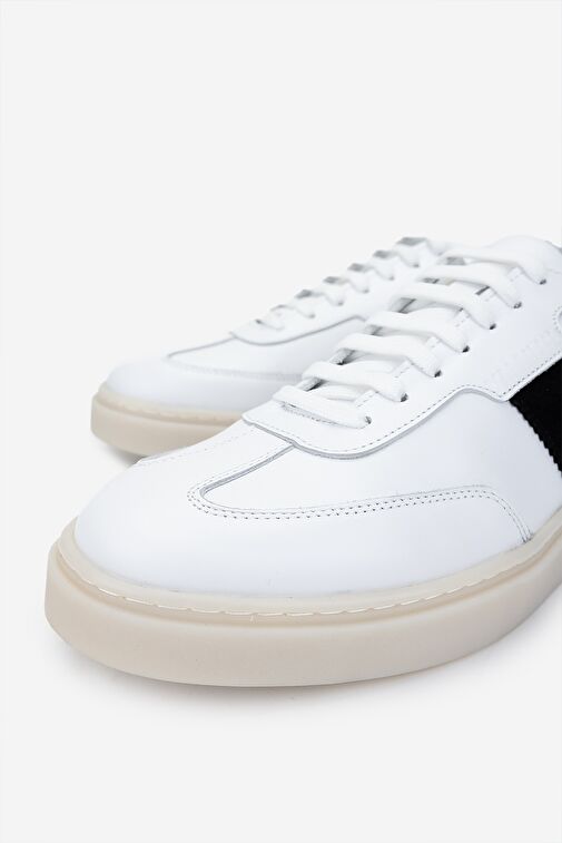 Valmenti Erkek Hakiki Deri Beyaz Sneakers & Spor Ayakkabı - Görsel 5