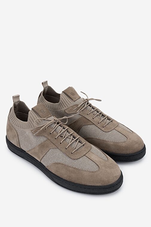 Valmenti Erkek Deri & Tekstil Vizon Sneakers & Spor Ayakkabı - Görsel 3