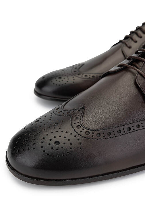 Tamer Tanca Kahverengi Erkek Deri Klasik Ayakkabı 987 126 ERK AYK SK24-25 - Görsel 4