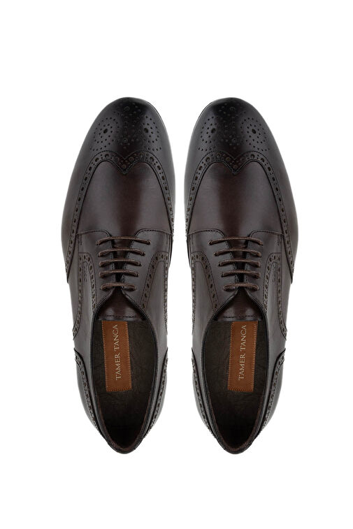 Tamer Tanca Kahverengi Erkek Deri Klasik Ayakkabı 987 126 ERK AYK SK24-25 - Görsel 6