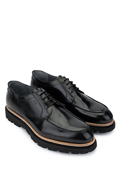 Tamer Tanca Erkek Hakiki Deri Siyah Açma Casual Ayakkabı - Görsel 3