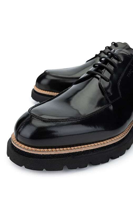 Tamer Tanca Erkek Hakiki Deri Siyah Açma Casual Ayakkabı - Görsel 4