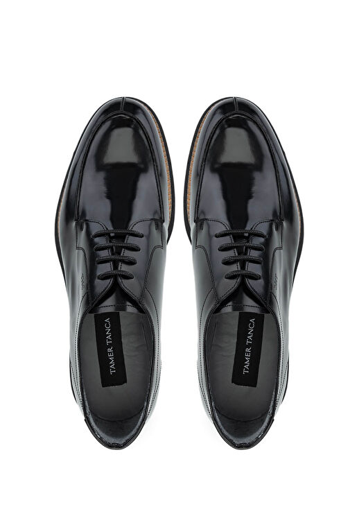 Tamer Tanca Erkek Hakiki Deri Siyah Açma Casual Ayakkabı - Görsel 6