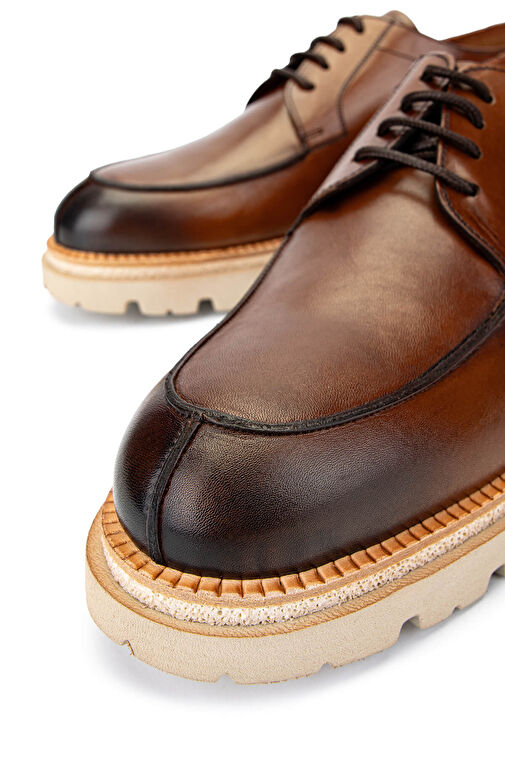 Tamer Tanca Erkek Hakiki Deri Taba Casual Ayakkabı - Görsel 5