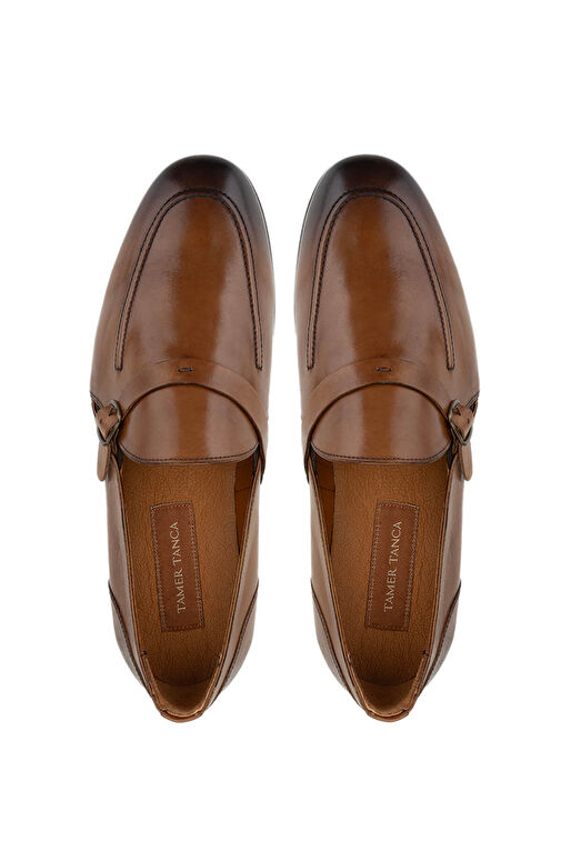 Tamer Tanca Erkek Hakiki Deri Taba Loafer Ayakkabı - Görsel 6