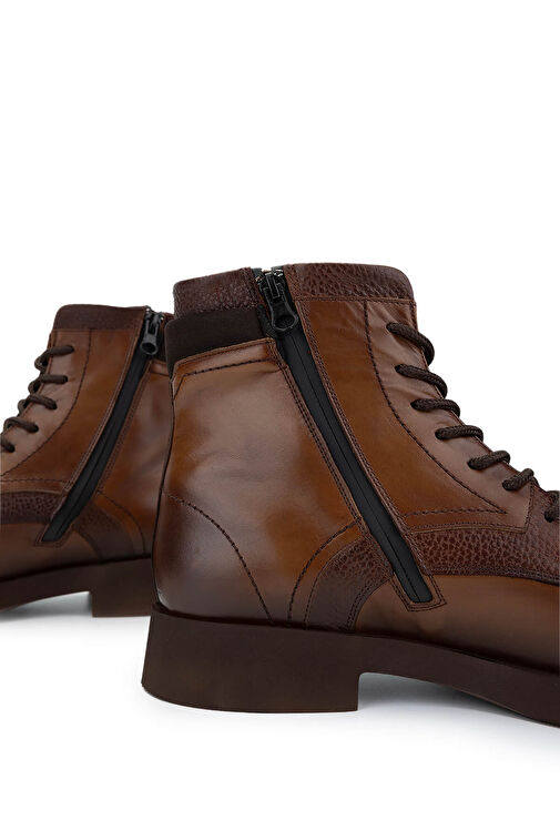 Tamer Tanca Erkek Hakiki Deri Taba Deri Casual Bot - Görsel 6