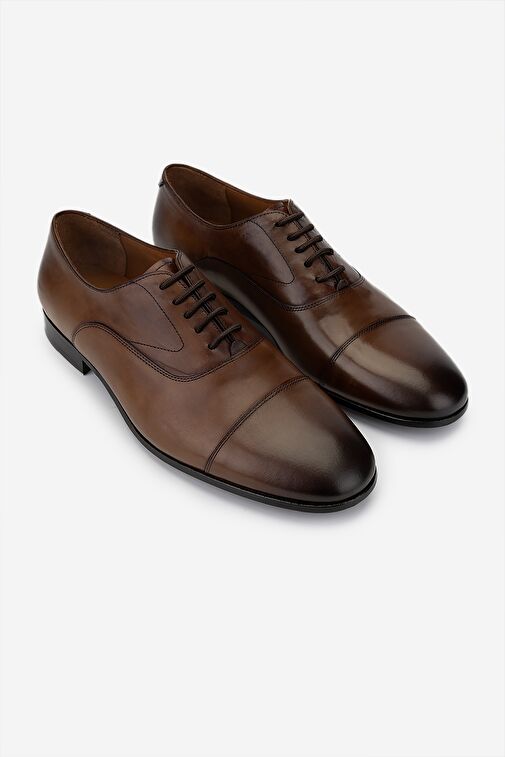 Valmenti Erkek Hakiki Deri Taba Klasik Ayakkabı - Görsel 3