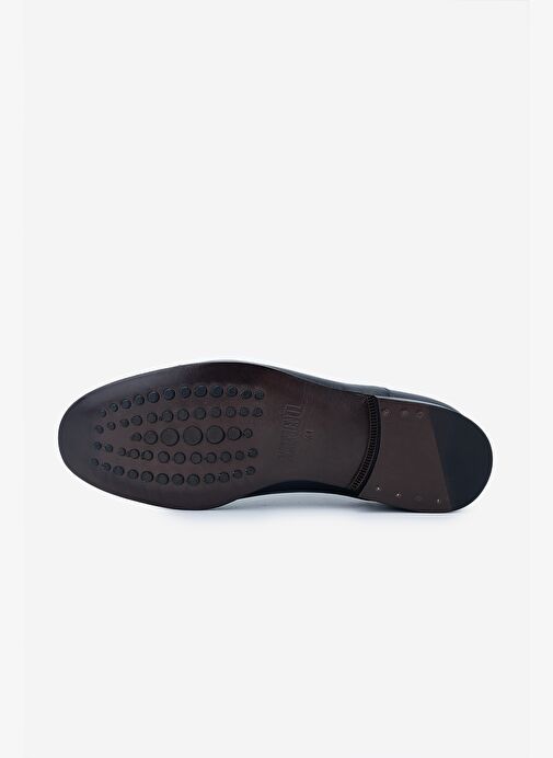 Valmenti Erkek Hakiki Deri Lacivert Klasik Ayakkabı - Görsel 5