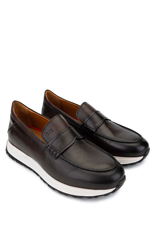 Tamer Tanca Siyah Erkek Deri Loafer 537 3562 ERK AYK SK24-25 - Görsel 3