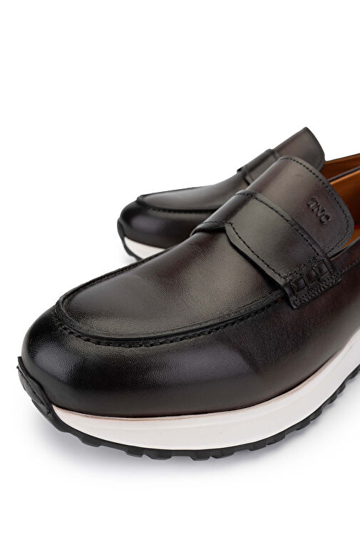 Tamer Tanca Siyah Erkek Deri Loafer 537 3562 ERK AYK SK24-25 - Görsel 4