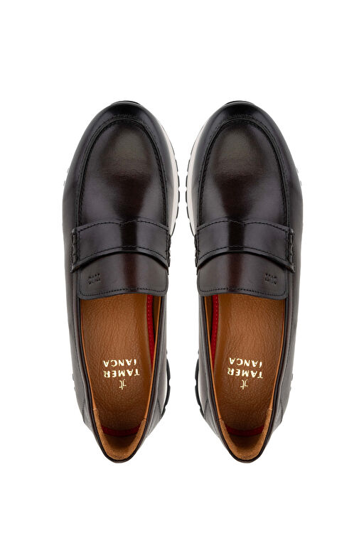 Tamer Tanca Siyah Erkek Deri Loafer 537 3562 ERK AYK SK24-25 - Görsel 6