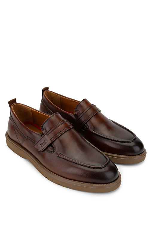 Tamer Tanca Kahverengi Erkek Deri Günlük Ayakkabı 537 3461 ERK AYK SK24-25 - Görsel 3