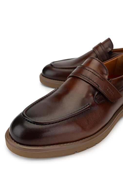 Tamer Tanca Kahverengi Erkek Deri Günlük Ayakkabı 537 3461 ERK AYK SK24-25 - Görsel 4