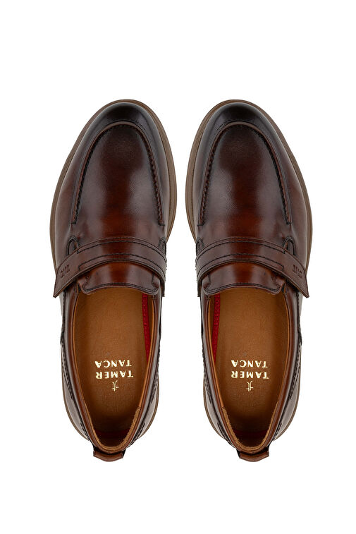 Tamer Tanca Kahverengi Erkek Deri Günlük Ayakkabı 537 3461 ERK AYK SK24-25 - Görsel 6