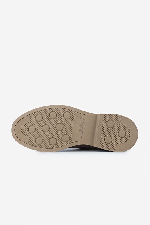 Valmenti Erkek Hakiki Deri Bej Süet Casual Bot - Görsel 6