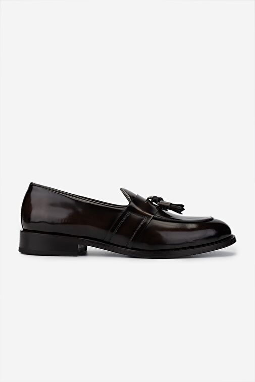 Valmenti Erkek Hakiki Deri Kahverengi Loafer Ayakkabı - Görsel 2