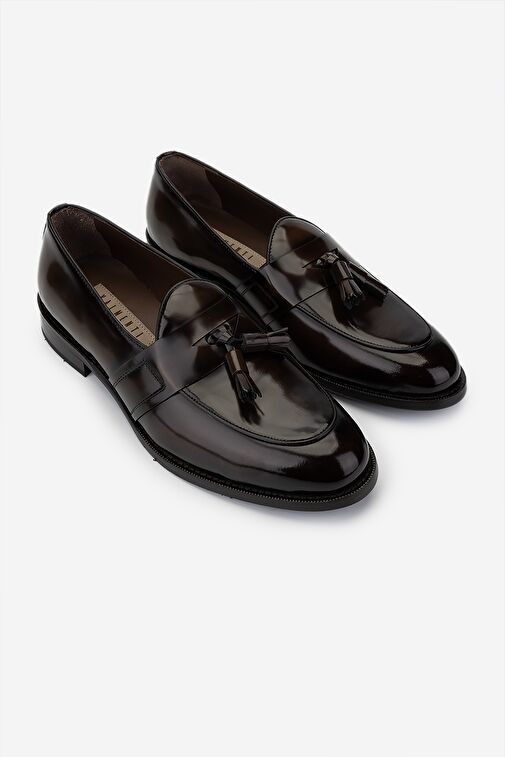 Valmenti Erkek Hakiki Deri Kahverengi Loafer Ayakkabı - Görsel 3