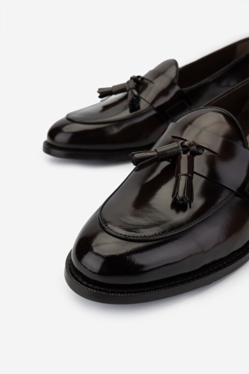 Valmenti Erkek Hakiki Deri Kahverengi Loafer Ayakkabı - Görsel 4