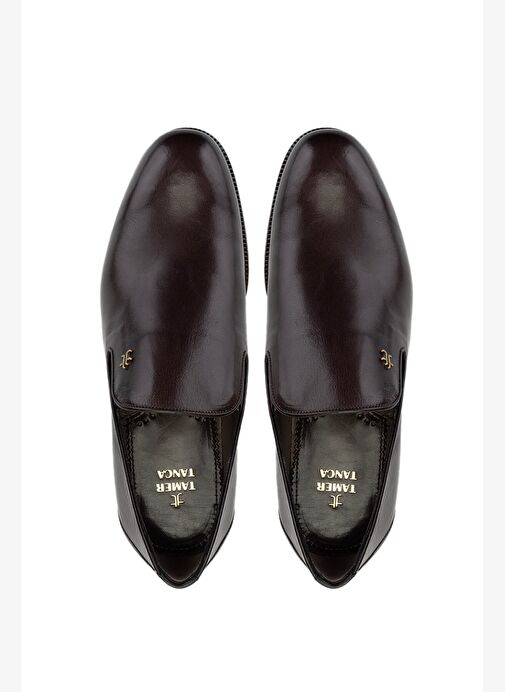 Tamer Tanca Erkek Hakiki Deri Kahverengi Loafer Ayakkabı - Görsel 6