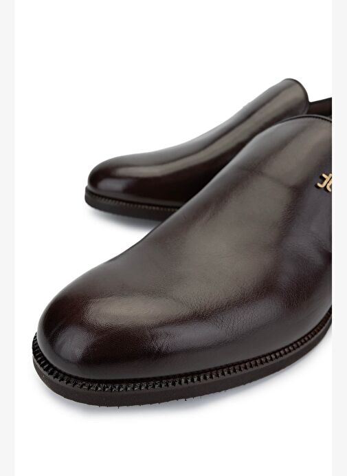 Tamer Tanca Erkek Hakiki Deri Kahverengi Loafer Ayakkabı - Görsel 4