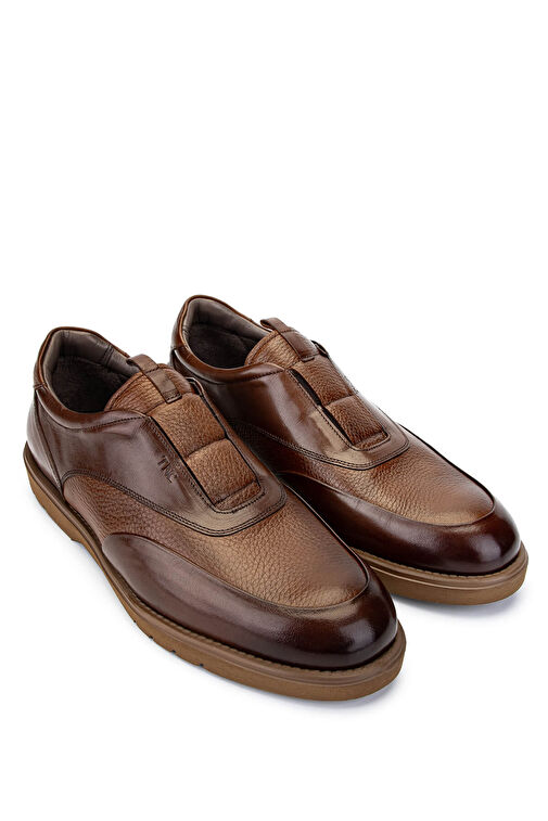 Tamer Tanca Erkek Hakiki Deri Taba Casual Ayakkabı - Görsel 3