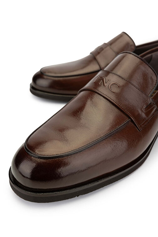 Tamer Tanca Erkek Hakiki Deri Taba Bufalo Loafer Ayakkabı - Görsel 4