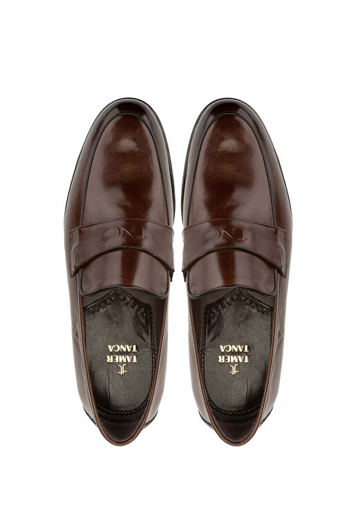 Tamer Tanca Erkek Hakiki Deri Taba Bufalo Loafer Ayakkabı - Görsel 6