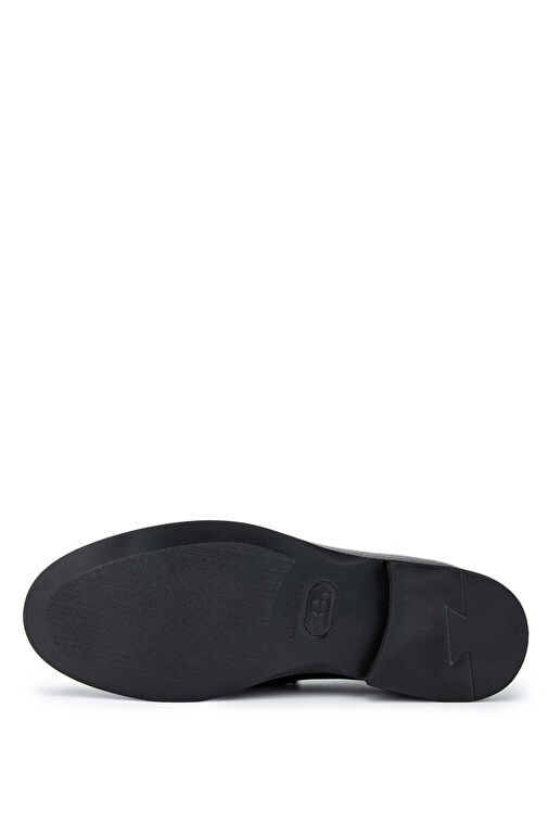 Tamer Tanca Erkek Hakiki Deri Siyah Loafer Ayakkabı - Görsel 4