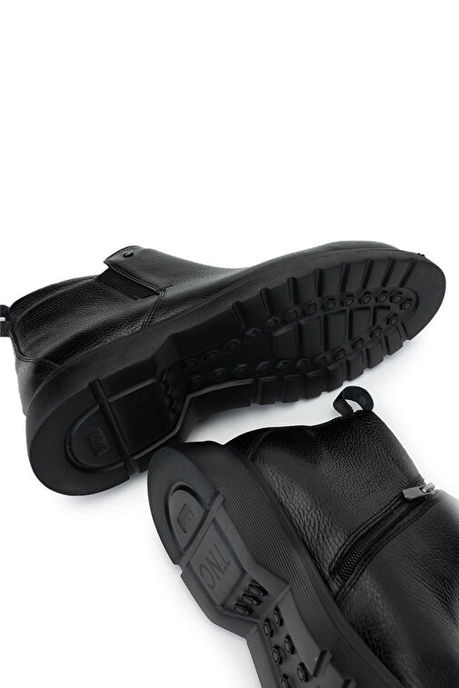 Tamer Tanca Erkek Hakiki Deri Siyah Bot Ayakkabı - Görsel 6