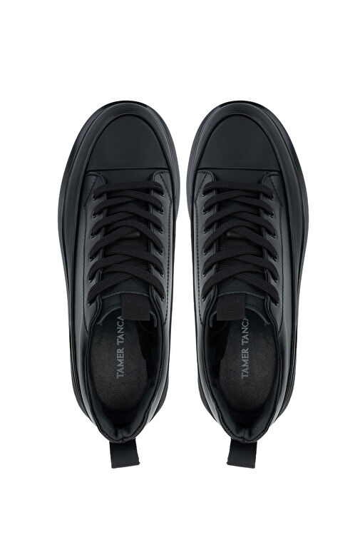 Tamer Tanca Erkek Hakiki Deri Siyah Casual Ayakkabı - Görsel 6